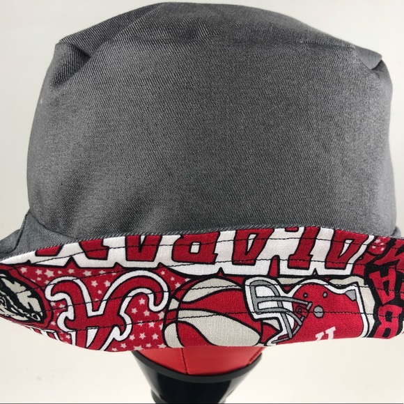 Pop Art Graffiti Bucket Hat of Alabama Roll Tide Fabric NWT Handmade Reversible - Picture 6 of 8